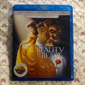 Disney Beauty and the Beast 25th Anniversary Blu-ray - Blue and Yellow